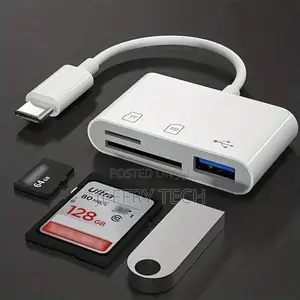 Type C to SD/Microsd/TF/USB Memory Card Reader