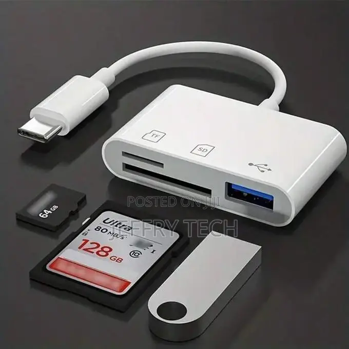 Type C to SD/Microsd/TF/USB Memory Card Reader
