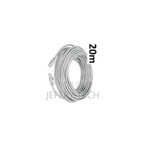 Shielded and Crimped Cat6 FTP Network Cable - 20m - Grey