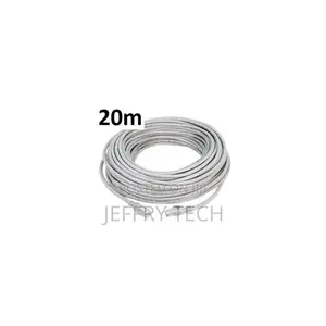 Shielded and Crimped Cat6 FTP Network Cable - 20m - Grey