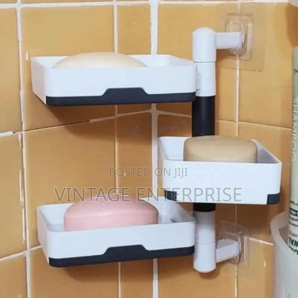 3 Layer Rotating Drain Soap Holder 