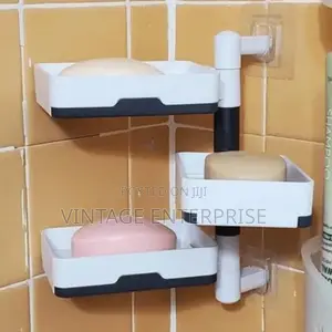 3 Layer Rotating Drain Soap Holder 