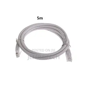 FTP Network Cable - 5m - Cat 6 - Shielded and Crimped - Grey