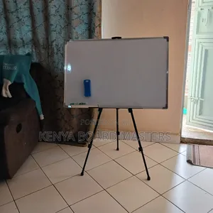 Non Porous Whiteboard on a Tripod Stand