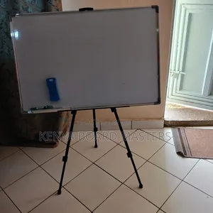 Glossy Whiteboard on a Stand. White Board on a Stand
