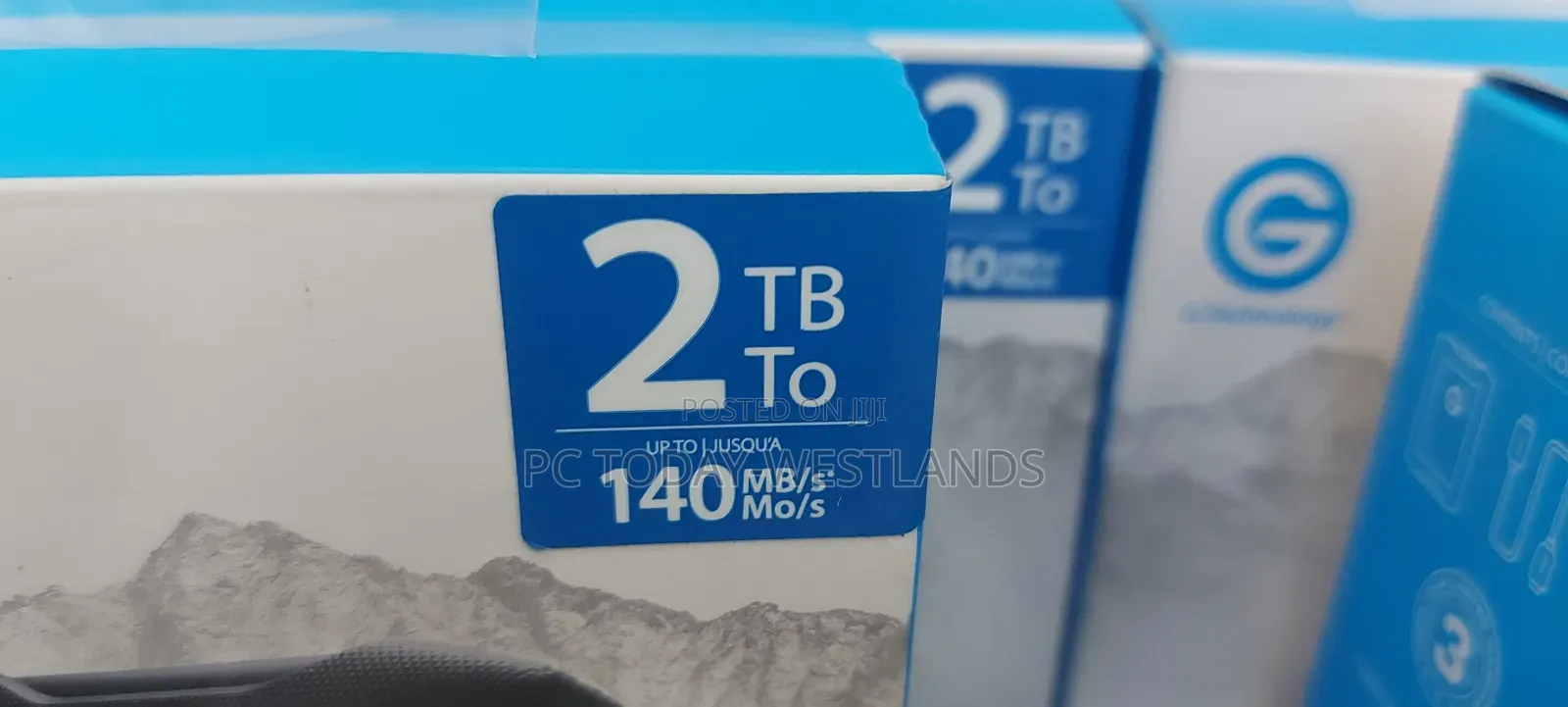 G-Technology 2TB Armoratd All-Terrain Rugged Portable 140mbp
