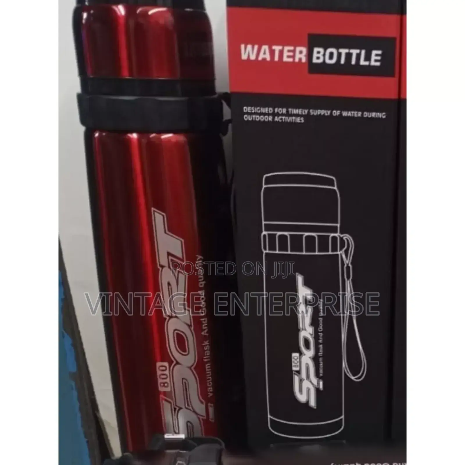 800ml Stainless Steel Sport Water Bottle 