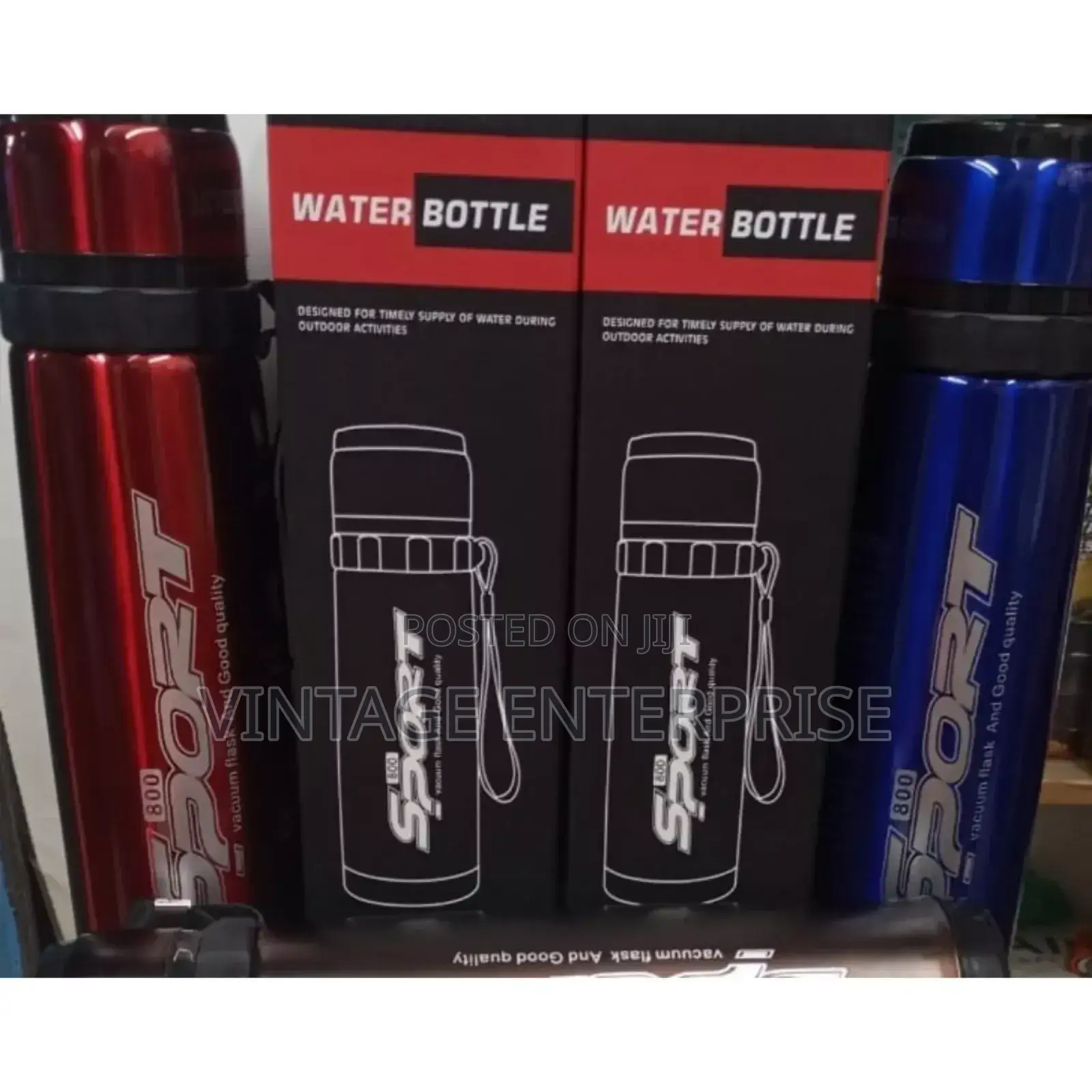 800ml Stainless Steel Sport Water Bottle  .