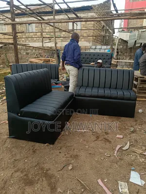 Restaurant Couch, 2 Seater Black Latest Design 