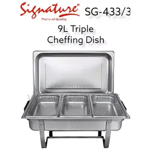 (9litres Cap) Quality Triple Cheffing Dishes 