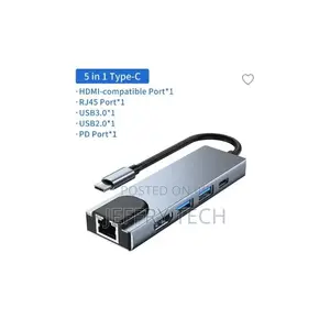 USB-C to HDTV+USB 3.0+PD / USB-C 5 in 1 Adapter