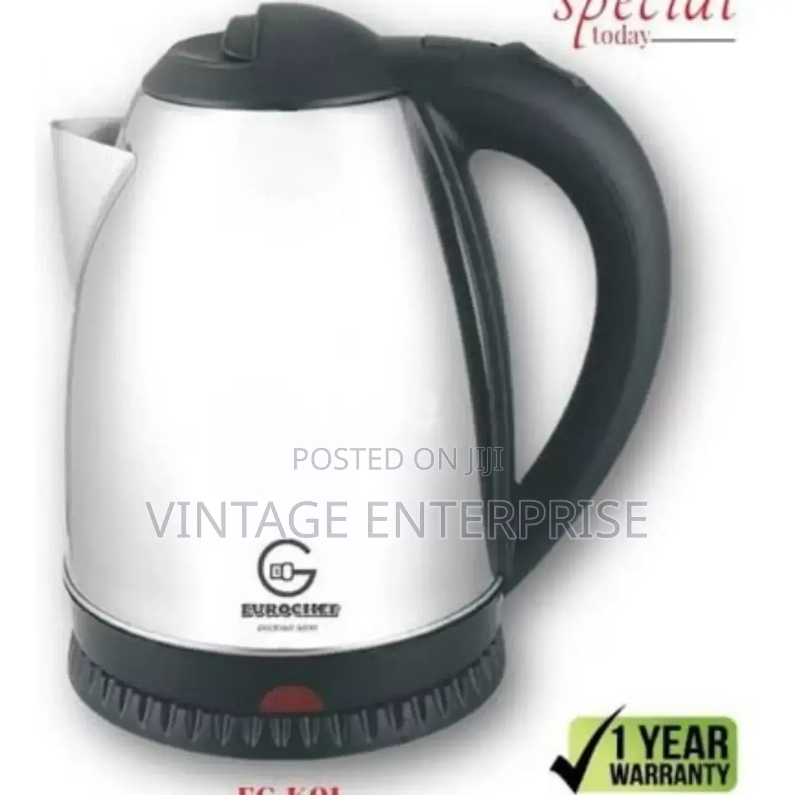Eurochef Electric Kettle (2 Litres Capacity)