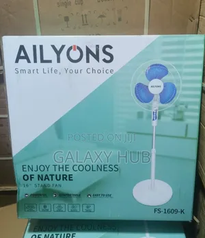 Ailyons 16 Inches Standing Fan Round Base