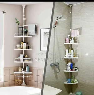 Generic 4 Tier Telescopic Bathroom/Toilet Corner Shelf