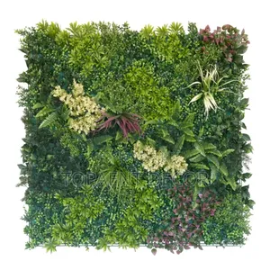 Green Flowered Boxwood Hedge Panels