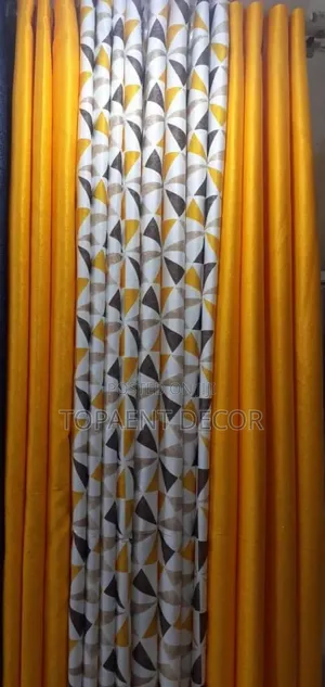 Orange Themed Window and Door Curtains