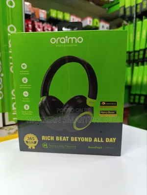 Oraimo Boompop2 600mn Play Time Bluetooth Wireless Headphone