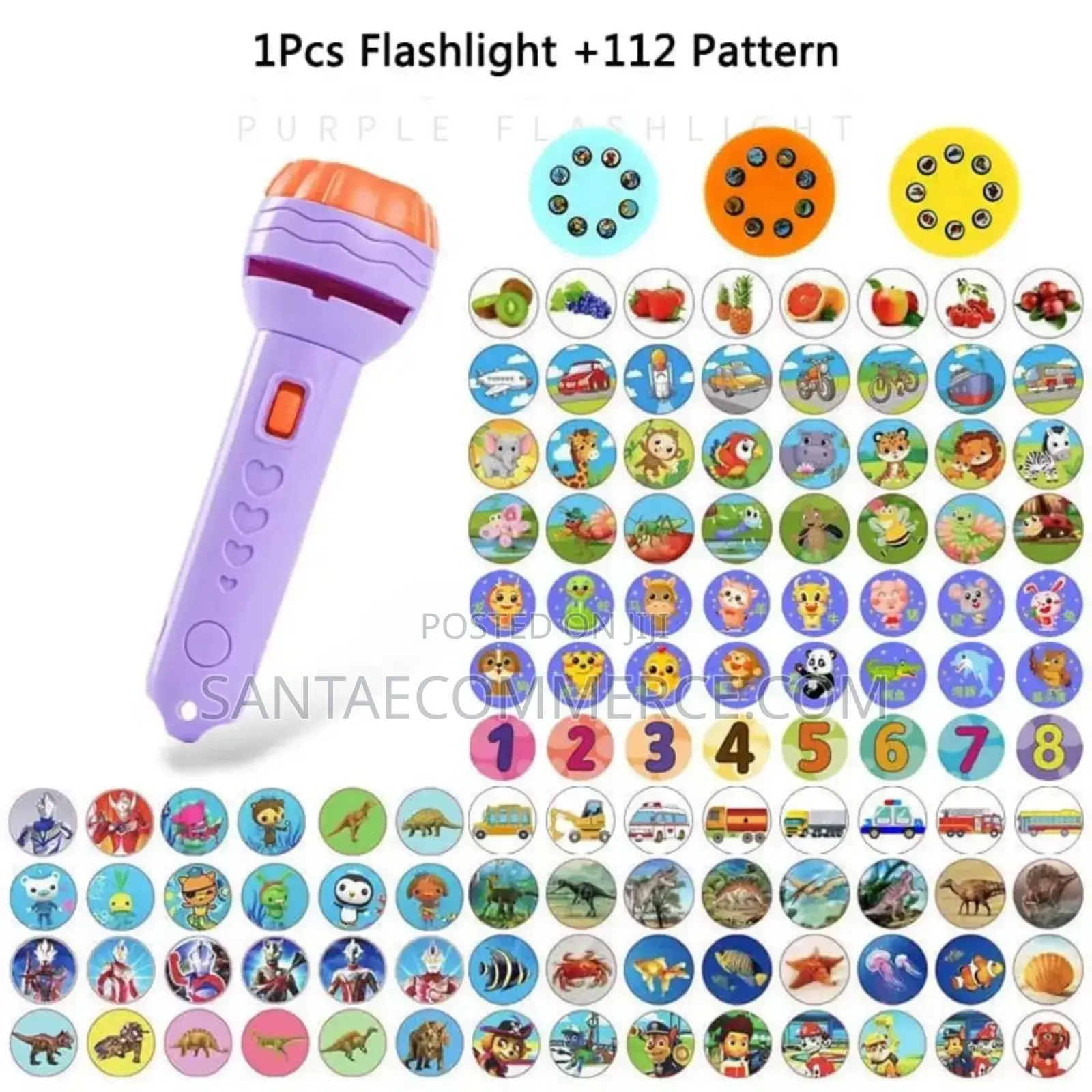 112 Pattern Flashlight Projector Torch