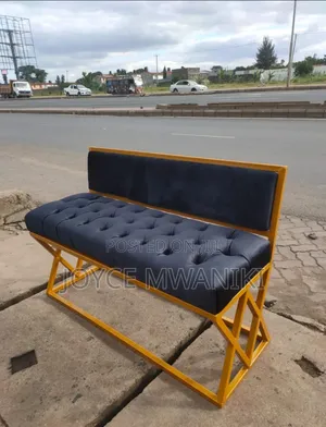 Waiting Bench, Black and Gold 