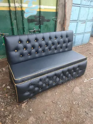 Waiting Couch, or Restaurant Couch, Black.