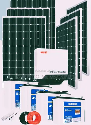 Luminous Tubular 2,400 Watts Solar System Kit