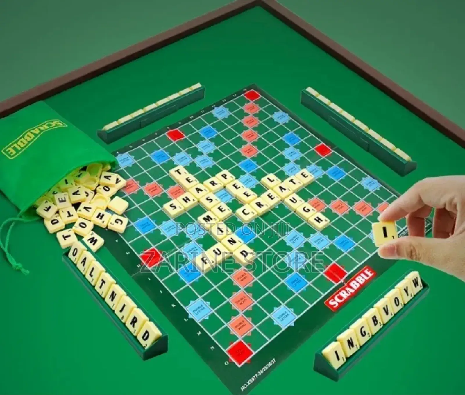 Scrabble Game Montessori Educational Toys Spelling Game
