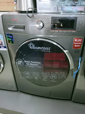 Ramtons RW/147-front Load 10kg Washer 1400 RPM- Silver