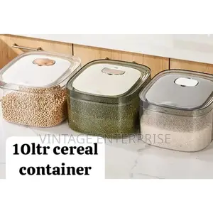 10ltrs ABS Material Rice /Cereal 🫙 Container.•••√