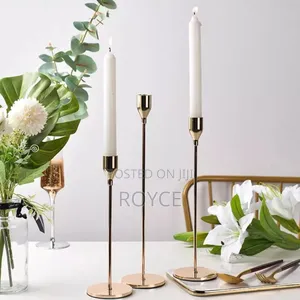 3pcs Metallic Candle Holders