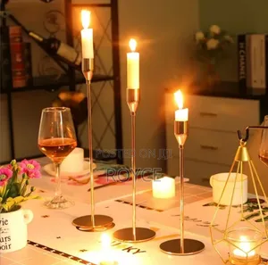 3pcs Metallic Candle Holders