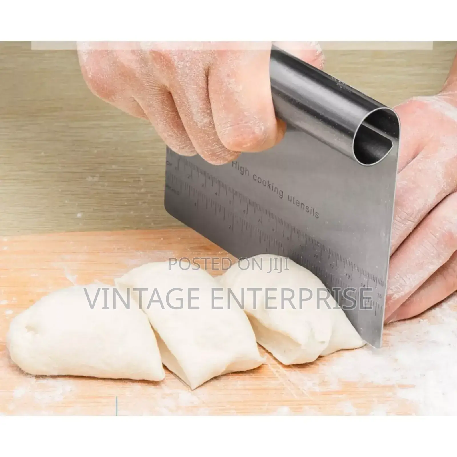 (Stainless Steel) -Pro Dough Pastry Scrapper