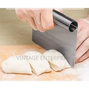 (Stainless Steel) -Pro Dough Pastry Scrapper
