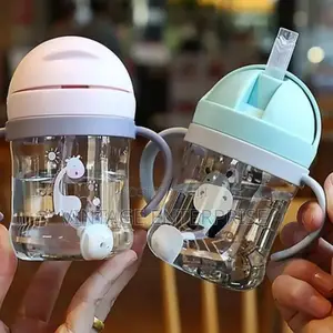 250ml Baby Water Bottle With Gravity Ball Straw