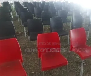 Armless Church Chairs With Metal Tubing Legs