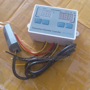 Home Thermostat With Hygrometer Device