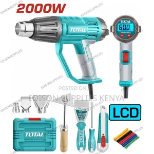 Total Heat Gun LCD Display Heavy Duty Hot Air Gun Industrial Heat Guns