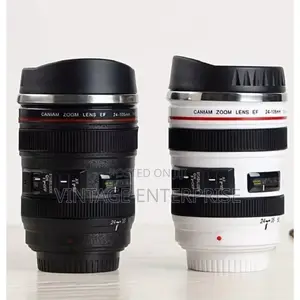 Black and White Camera Lens Coffee Mugs 