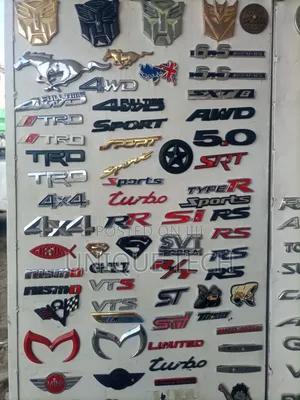 Car Chrome Stickers Logo Badges