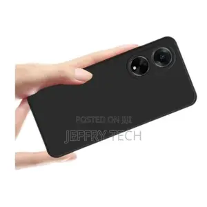 Oppo A38 Black Soft Silicone Phone Case/ Cover