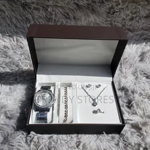 Silver Ladies Watch Gift Set