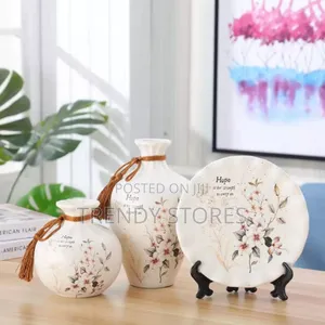 White 3 PCS Ceramic Vase