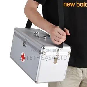Large Grey Fibre Box First Aid Kit
