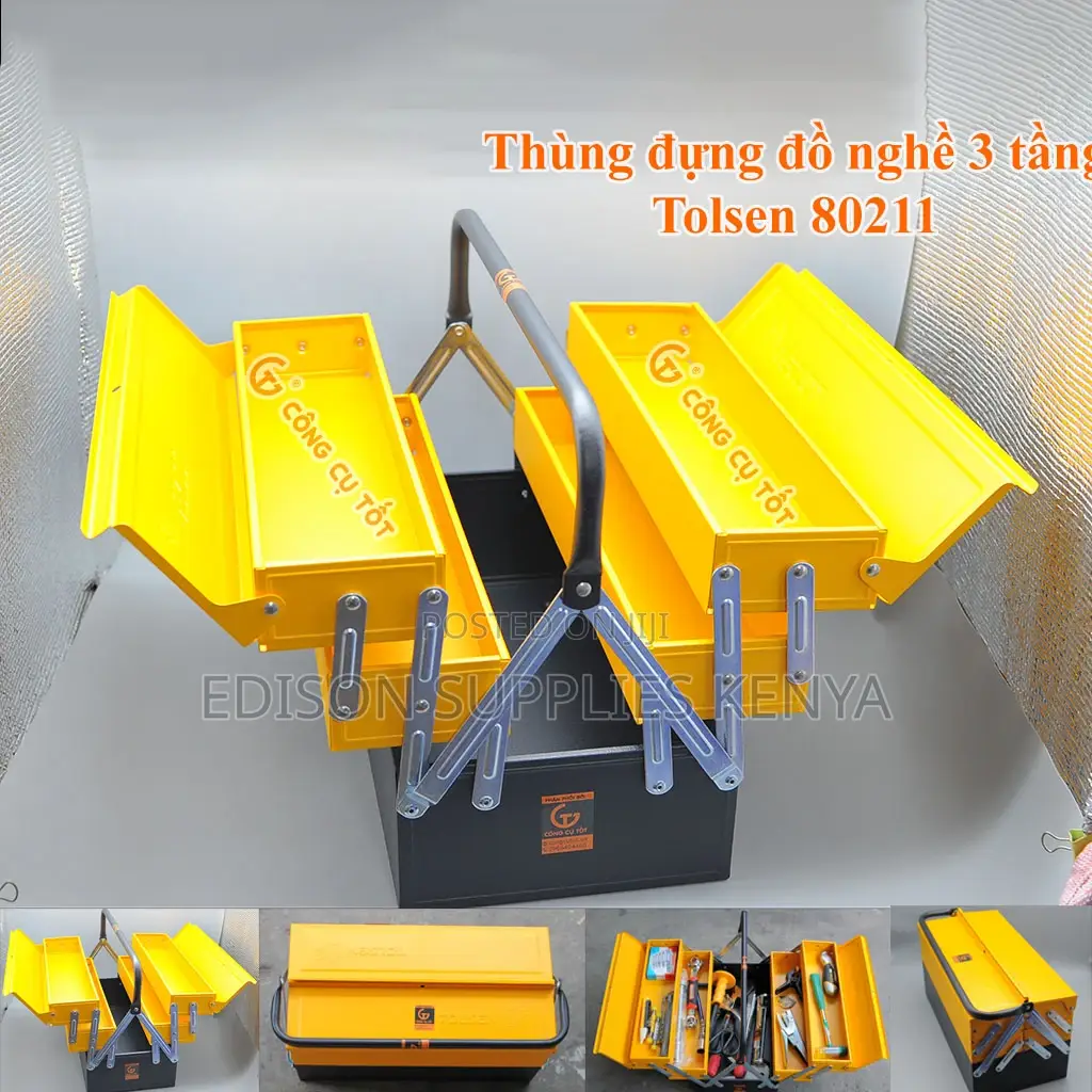 Tool Box Metallic Tolsen Metallic Tool Box Cantilever 5layer