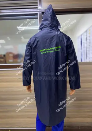 Navy Blue Waterproof Raincoat