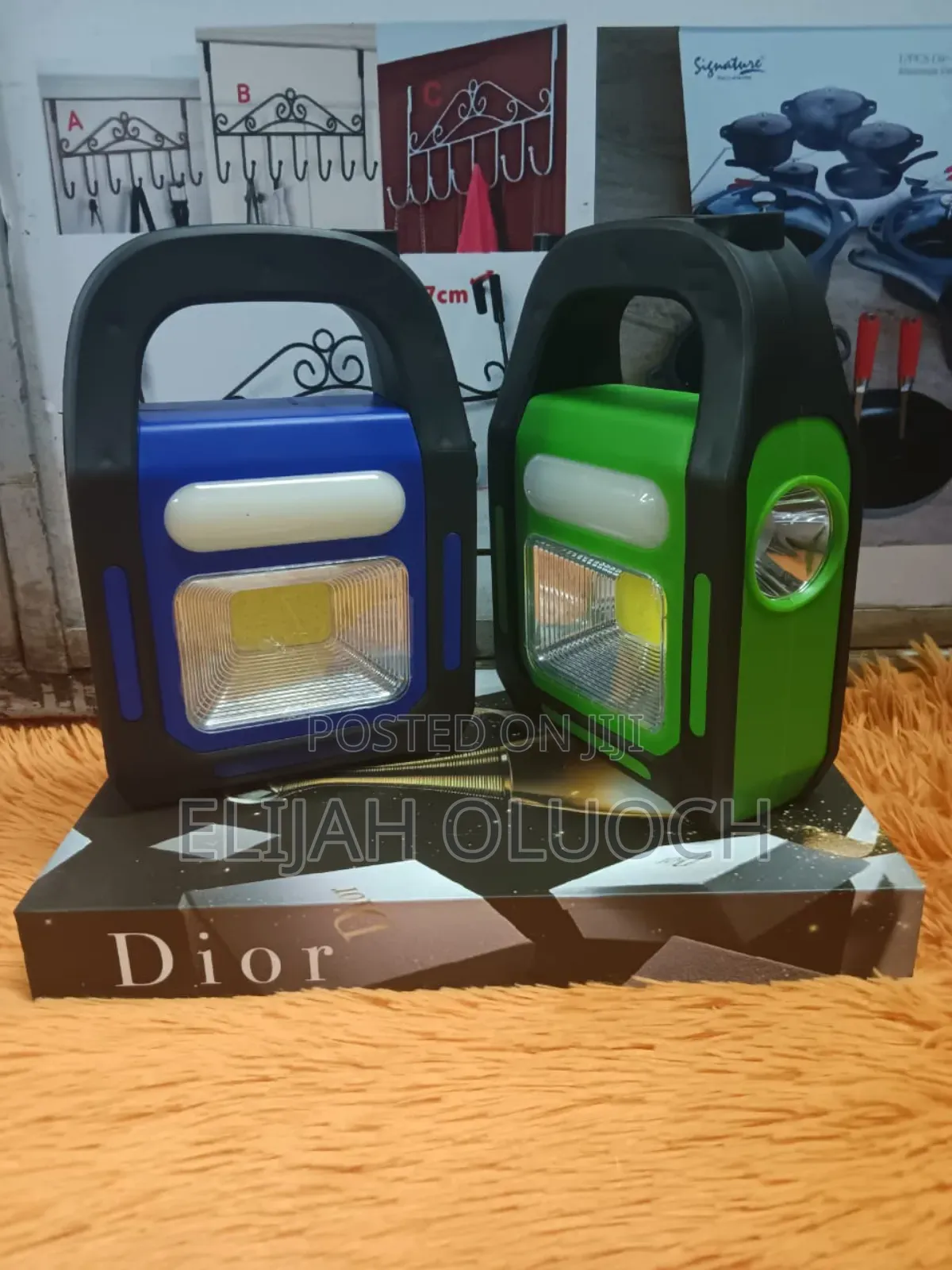 Solar and Electric Rechargeable Home and Camping Light.