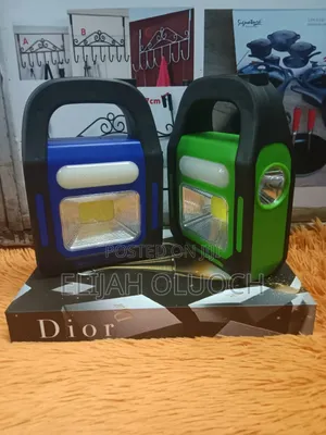 Solar and Electric Rechargeable Home and Camping Light.