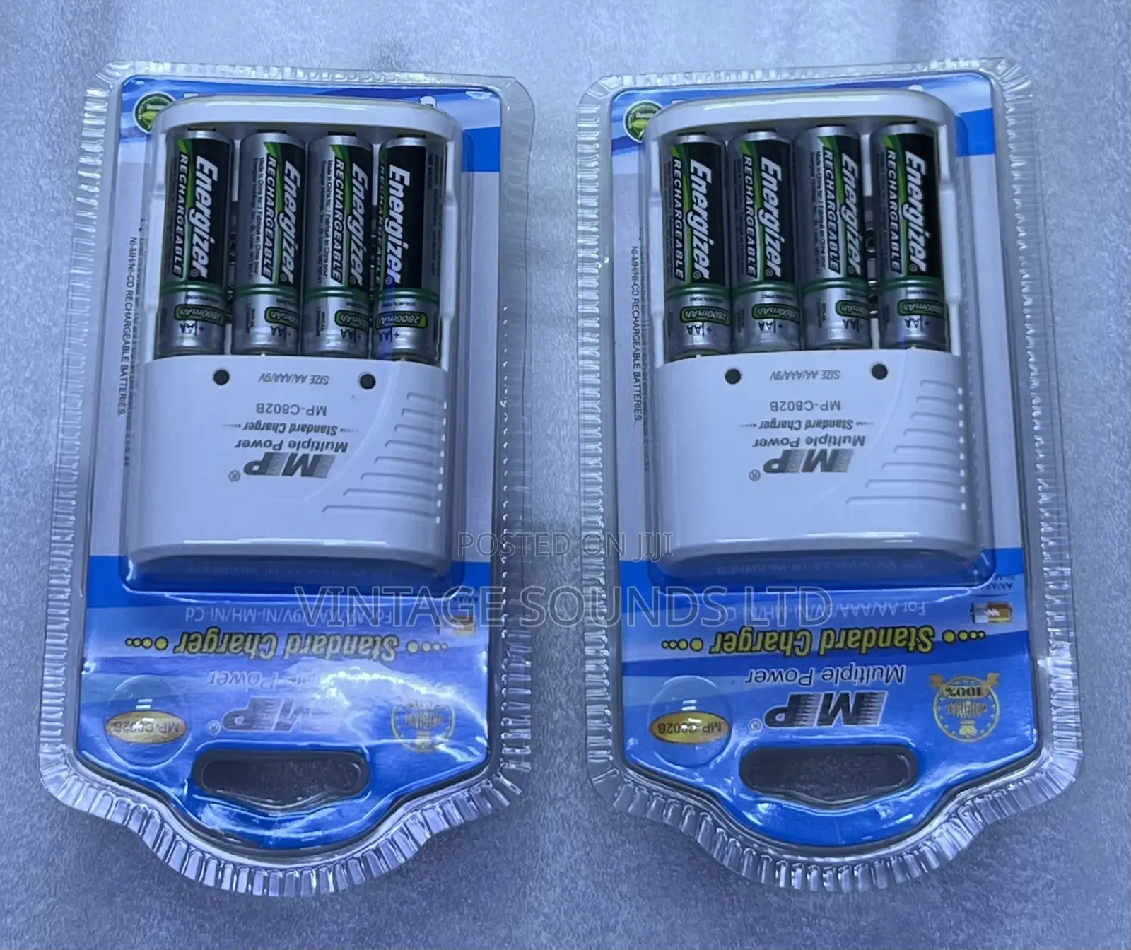 Multiple Power Charger + 2pair Energizer Batteries