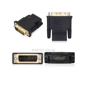 DVI-D Male 24+1 to HDMI Female Adapter - Black