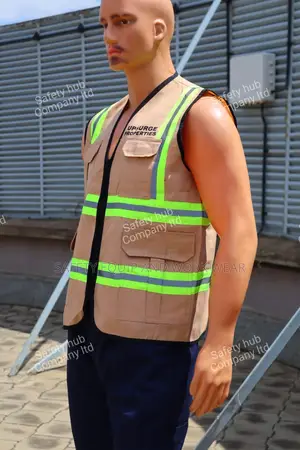 Customize Beige Reflective Vest