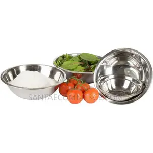 Stainless Steel Bowl for Mixing Food Preparation, Serving
